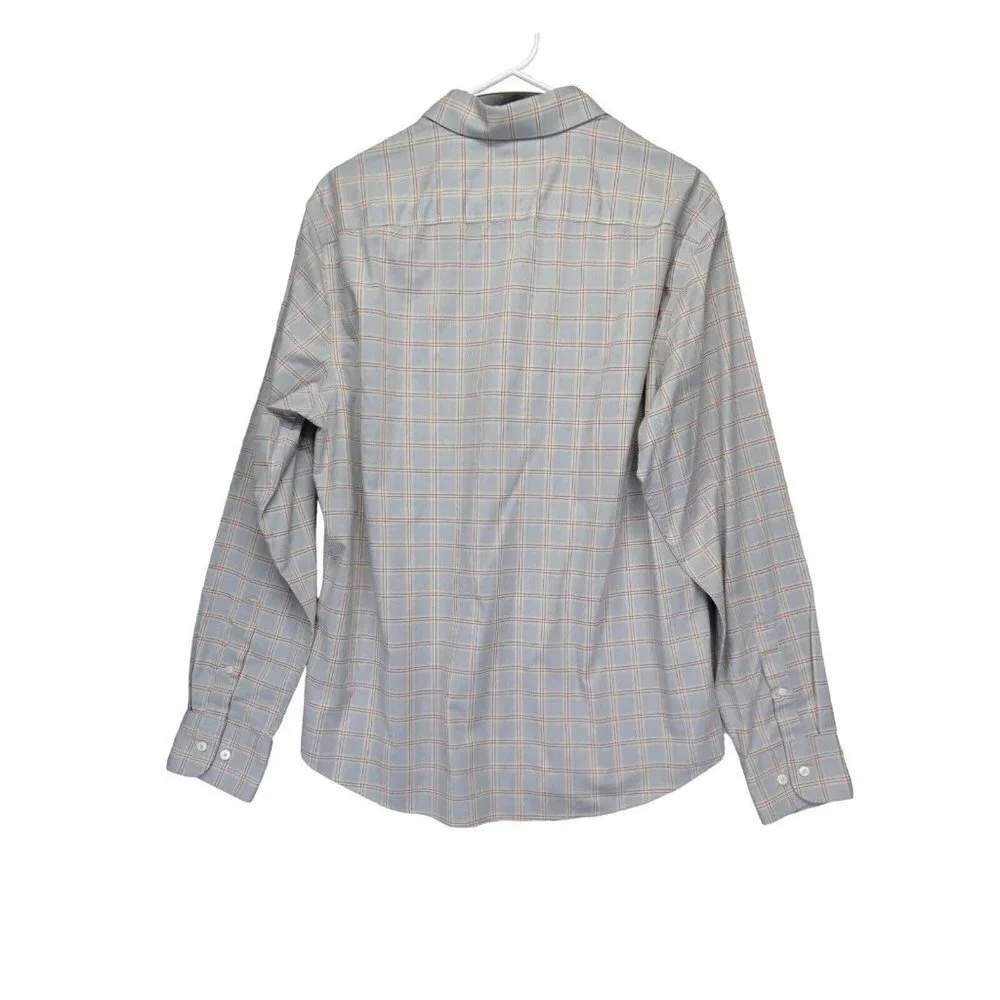 UNTUCKit Shirt Mens Size L Long Sleeve Wrinkle Free Button Up Plaid Ridgeview WF - Picture 3 of 10